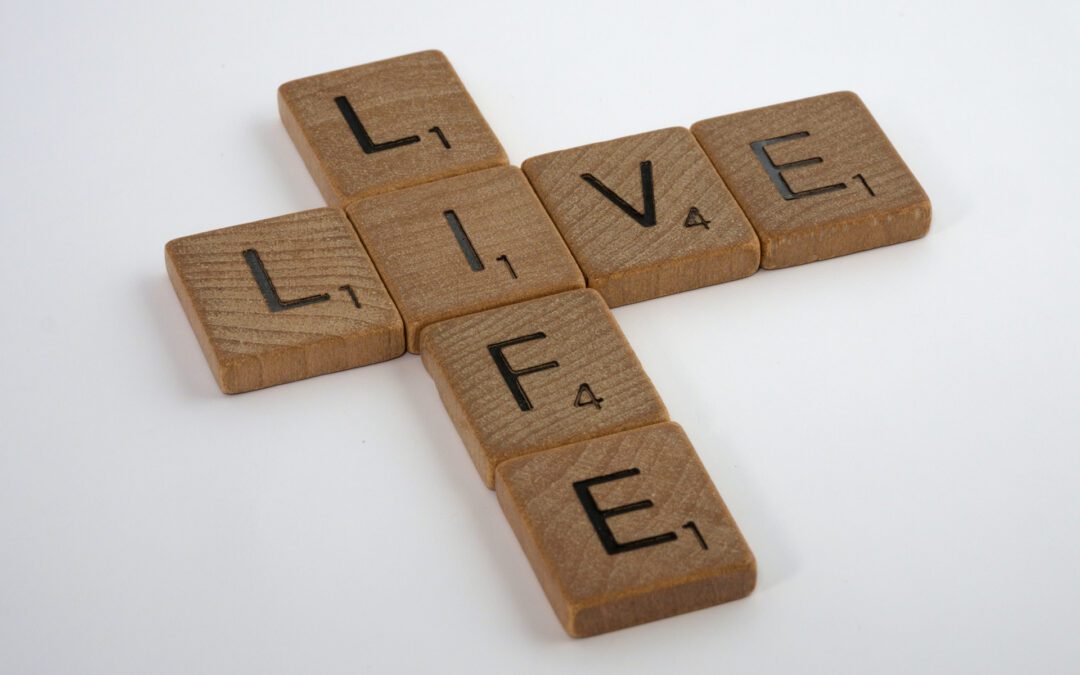 courage to dream scrabble tiles spell live life
