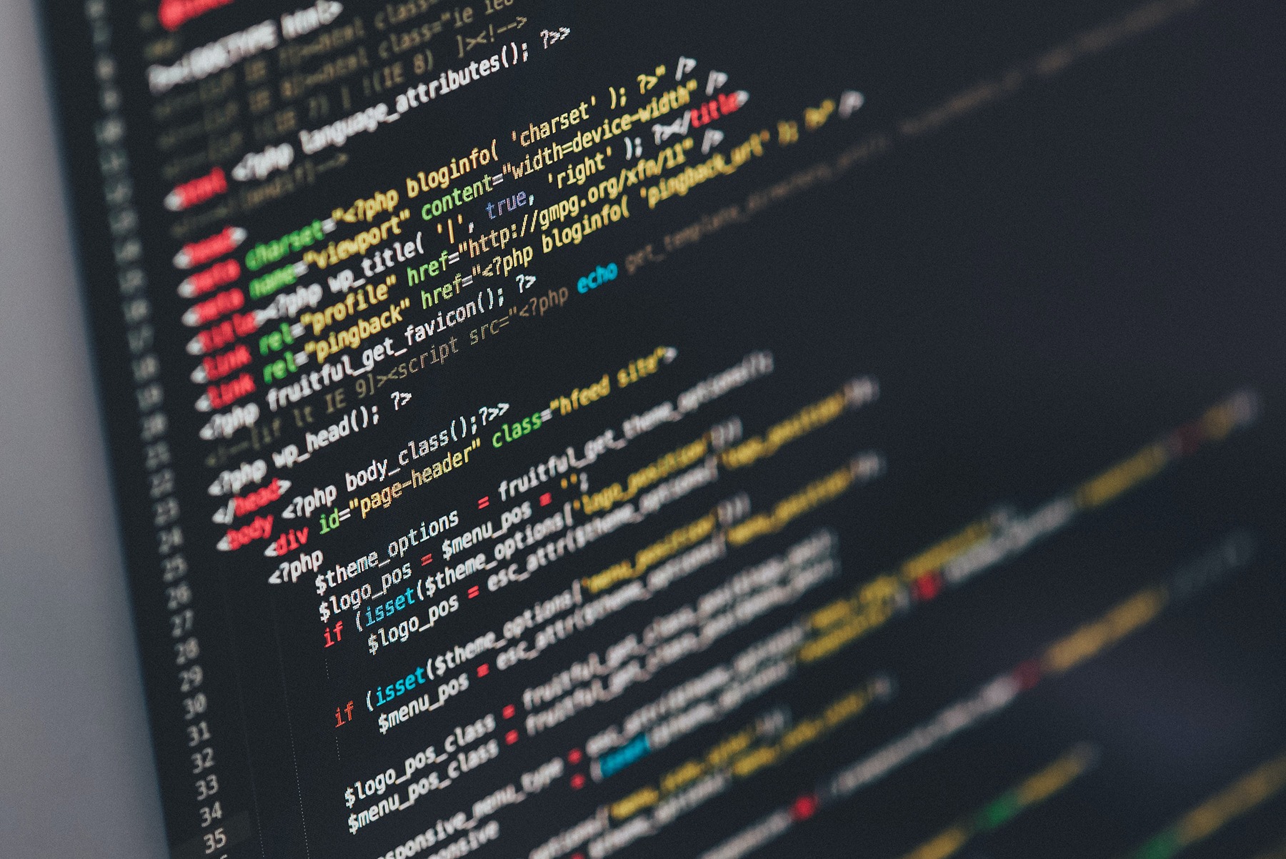 computer code on a computer screen ethical AI artificial intelligence